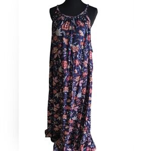 Old Navy Navy Blue Floral Dress